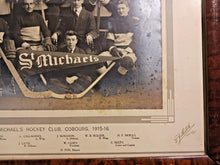 Load image into Gallery viewer, 1915-16 St. Michael's Hockey Club, Cobourge Toronto, Team Photo w/ Frame