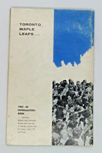 Load image into Gallery viewer, 1962-1963 Toronto Maple Leafs World Champions Media Book
