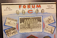Load image into Gallery viewer, 1951-52 Montreal Canadiens Forum Sweet Caporal Hockey Calendar Complete