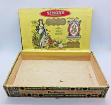 Load image into Gallery viewer, Simon's Havanas Perfectos Size Cigar Box by H. Simon & Sons Limited, Montreal