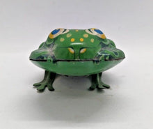 Load image into Gallery viewer, Vintage LineMar Toys Wind Up Frog Hopping Moving Japan Tin no Key