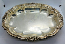 Load image into Gallery viewer, Antique Silver Lidded Entree Serving Dish Tray Set of 2