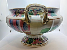 Load image into Gallery viewer, 1850s Mason's Chinese Soup Bowl with Lid and Saucer Hand Painted 13" x 12" x 12"