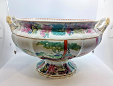 Load image into Gallery viewer, 1850s Mason's Chinese Soup Bowl with Lid and Saucer Hand Painted 13" x 12" x 12"