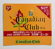Load image into Gallery viewer, Cigar box Label Vintage Inner Original Canadian Club Embossed MAPLE LEAF x 3 Lot