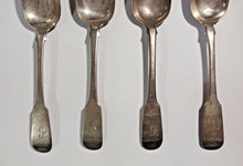 Load image into Gallery viewer, Cameron Sterling Silver Dundee Scotland Prov Mark Spoons x 4 with Mono very rare