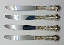 Load image into Gallery viewer, Pompadour By Birks Sterling Silver Regular Lunch Knife 8 3/4" Set of 4