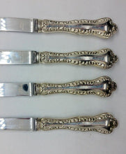 Load image into Gallery viewer, Pompadour By Birks Sterling Silver 6 3/4" Butter Knife Set of 4
