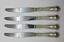Load image into Gallery viewer, Pompadour By Birks Sterling Silver 9 1/2" Dinner Knife Set of 4