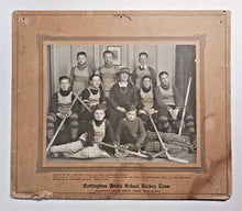 Load image into Gallery viewer, 1923 Cottingham Public School Hockey Team Champions Sr Minor League Cabinet