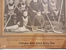 Load image into Gallery viewer, 1923 Cottingham Public School Hockey Team Champions Sr Minor League Cabinet