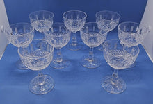 Load image into Gallery viewer, Clapperton A.B.P. Cut Crystal Glass 3 3/4" Lot of 9