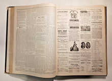 Load image into Gallery viewer, 1880 Christian Journal Methodist ex Library Hardcover 11 1/2" x 15 1/2" Book