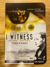 Load image into Gallery viewer, I witness / Gracie. DVD. Screener. 2006