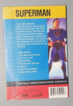 Load image into Gallery viewer, Superman Cartoon Classics: 8 Full-Length Episodes (DVD, Remastered) SEALED