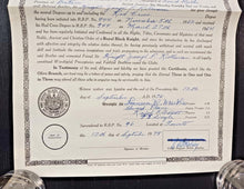 Load image into Gallery viewer, Grand Black Chapter British America Clearance Certificate 1978 No.944