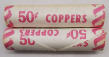 Load image into Gallery viewer, 1979 Canadian Penny CIBC Bank Machine Roll White Paper Red (50 ct) x 2 Lot 18