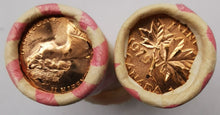 Load image into Gallery viewer, 1979 Canadian Penny CIBC Bank Machine Roll White Paper Red (50 ct) x 2 Lot 4