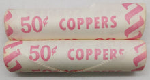 Load image into Gallery viewer, 1979 Canadian Penny CIBC Bank Machine Roll White Paper Red (50 ct) x 2 Lot 4