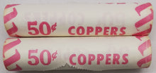 Load image into Gallery viewer, 1979 Canadian Penny CIBC Bank Machine Roll White Paper Red (50 ct) x 2 Lot 6