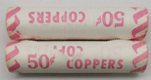 Load image into Gallery viewer, 1979 Canadian Penny CIBC Bank Machine Roll White Paper Red (50 ct) x 2 Lot 15