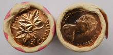 Load image into Gallery viewer, 1979 Canadian Penny CIBC Bank Machine Roll White Paper Red (50 ct) x 2 Lot 23