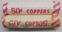 Load image into Gallery viewer, 1979 Canadian Penny CIBC Bank Machine Roll White Paper Red (50 ct) x 2 Lot 17