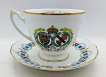 Load image into Gallery viewer, Vintage HRH The Prince Of Wales & Lady Diana Spencer Teacup & Mixed Saucer
