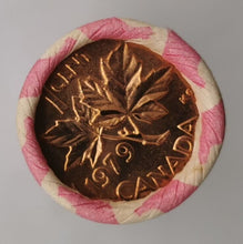 Load image into Gallery viewer, 1979 Canadian Penny CIBC Bank Machine Roll White Paper Red (50 ct) #19