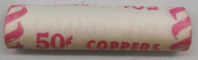 Load image into Gallery viewer, 1979 Canadian Penny CIBC Bank Machine Roll White Paper Red (50 ct) #28