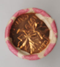 Load image into Gallery viewer, 1979 Canadian Penny CIBC Bank Machine Roll White Paper Red (50 ct) #27