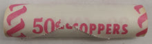 Load image into Gallery viewer, 1979 Canadian Penny CIBC Bank Machine Roll White Paper Red (50 ct) #25