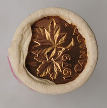 Load image into Gallery viewer, 1979 Canadian Penny CIBC Bank Machine Roll White Paper Red (50 ct) #43