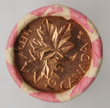 Load image into Gallery viewer, 1979 Canadian Penny CIBC Bank Machine Roll White Paper Red (50 ct) #45