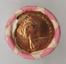 Load image into Gallery viewer, 1979 Canadian Penny CIBC Bank Machine Roll White Paper Red (50 ct) #45