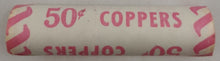 Load image into Gallery viewer, 1979 Canadian Penny CIBC Bank Machine Roll White Paper Red (50 ct) #45