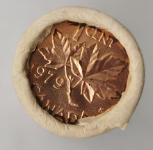 Load image into Gallery viewer, 1979 Canadian Penny CIBC Bank Machine Roll White Paper Red (50 ct) #44