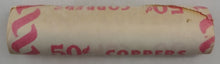 Load image into Gallery viewer, 1979 Canadian Penny CIBC Bank Machine Roll White Paper Red (50 ct) #44