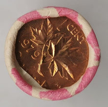Load image into Gallery viewer, 1979 Canadian Penny CIBC Bank Machine Roll White Paper Red (50 ct) #46