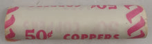 Load image into Gallery viewer, 1979 Canadian Penny CIBC Bank Machine Roll White Paper Red (50 ct) #50