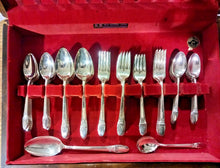 Load image into Gallery viewer, 1847 Rogers Bros Original Rogers Silverplate AI Cutlery (75 piece) Set with case