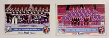 Load image into Gallery viewer, 1992-93 Kraft Dinner Hockey Hand Cut Team Collectors Cards Lot of 5