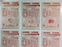 Load image into Gallery viewer, 1994-95 Kraft Dinner Hockey Hand Cut Collectors 3 1/2 x 5 1/4" Cards Lot of 20