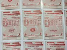 Load image into Gallery viewer, 1994-95 Kraft Dinner Hockey Hand Cut Collectors 3 1/2 x 5 1/4" Cards Lot of 20