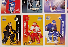 Load image into Gallery viewer, 1994-95 Kraft Dinner Hockey Hand Cut Collectors 3 1/2 x 5 1/4" Cards Lot of 20
