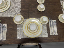 Load image into Gallery viewer, 88 Piece Dinner Set Hand Painted Gold Bone China Minton