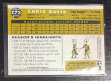 Load image into Gallery viewer, 2009 Topps Heritage Chrome Chris Davis Black Refractor SSP 34/60 C73