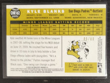 Load image into Gallery viewer, 2009 Topps Heritage Chrome Kyle Blanks Black Refractor SSP 05/60 CHR162
