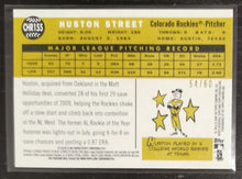 Load image into Gallery viewer, 2009 Topps Heritage Chrome Huston Street Black Refractor SSP 54/60 CHR155