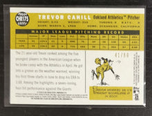 Load image into Gallery viewer, 2009 Topps Heritage Chrome Trevor Cahill Black Refractor SSP 41/60 CHR175